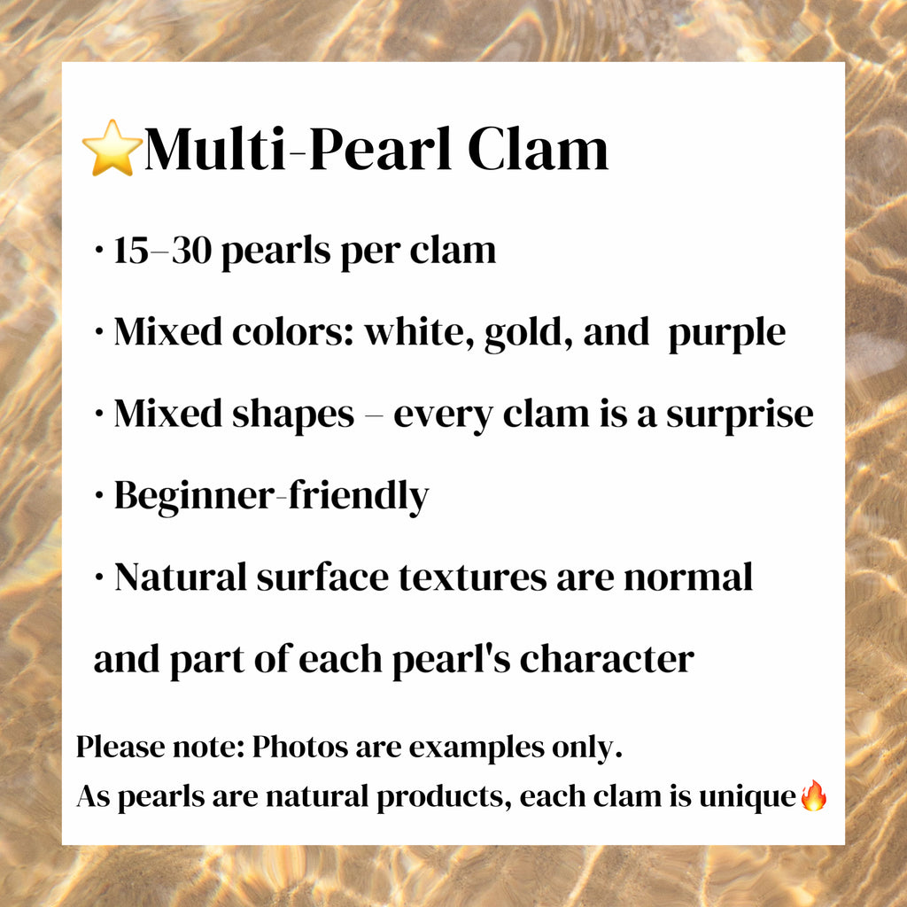A00.🔥Beginner-Friendly | Multi-pearl Clam(15-30 pearls inside）