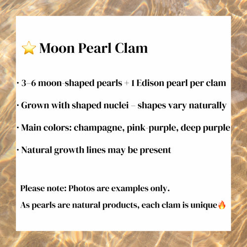 A02. Moon-Shaped Pearl Clam (3–6 Moon Pearls + 1 Edison Pearl)